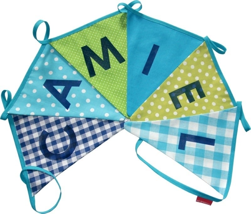 Vlaggetjes met naam: ontwerp Camiel