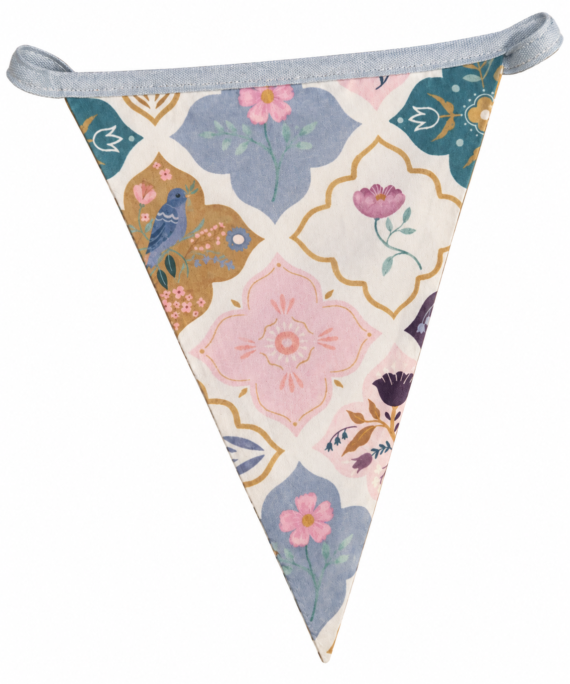 Vlaggetjes met naam: ontwerp Vera Pastelkleurig