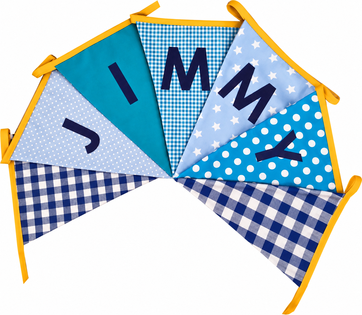Vlaggetjes met naam: ontwerp Jimmy