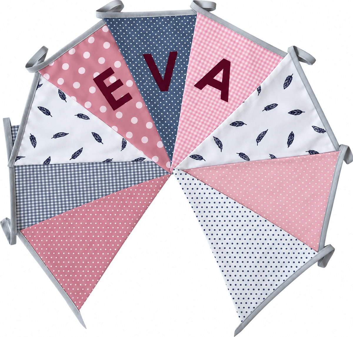 Vlaggetjes met naam: ontwerp Eva Veertjes