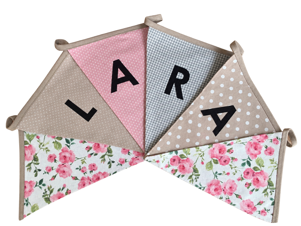 Vlaggetjes met naam: ontwerp Lara Roosjes