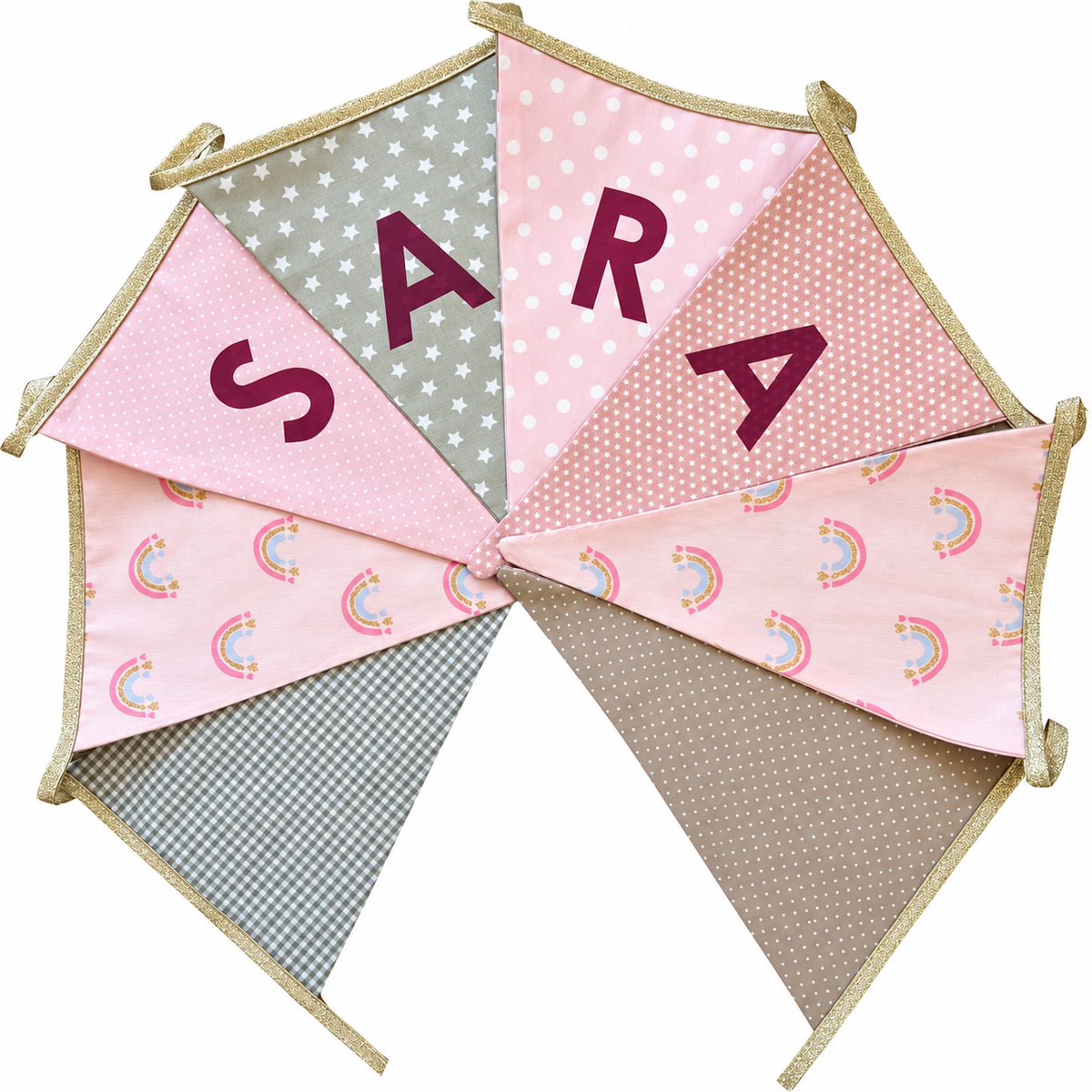 Vlaggetjes met naam: ontwerp Sara Goud