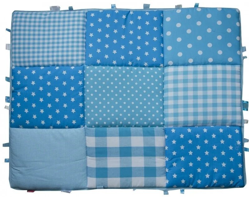 Boxkleed 70x90 75x90 75x95 80x80 80x100 100x100 Rond 90/95 cm Blauwe Sterren - boxkleed