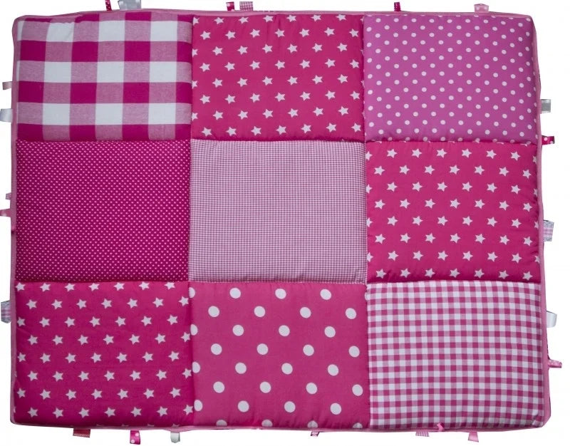 Boxkleed 70x90 75x90 75x95 80x80 80x100 100x100 Rond 90/95 cm Roze Sterren - boxkleed