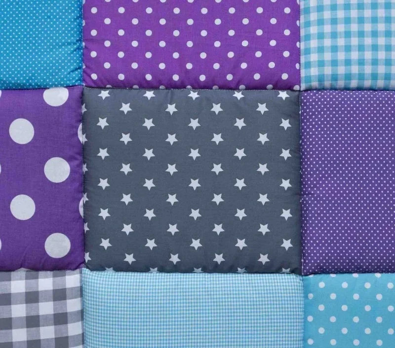 Boxkleed 70x90 75x90 75x95 80x80 80x100 100x100 Rond 90/95 cm Paars Blauw met ster - boxkleed