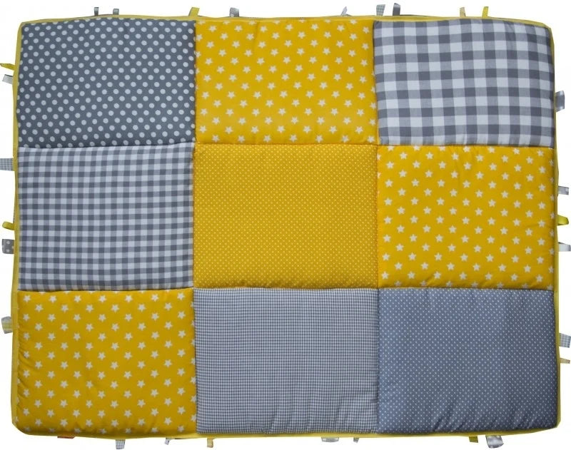 Boxkleed 70x90 75x90 75x95 80x80 80x100 100x100 Rond 90/95 cm Gele Sterren - boxkleed