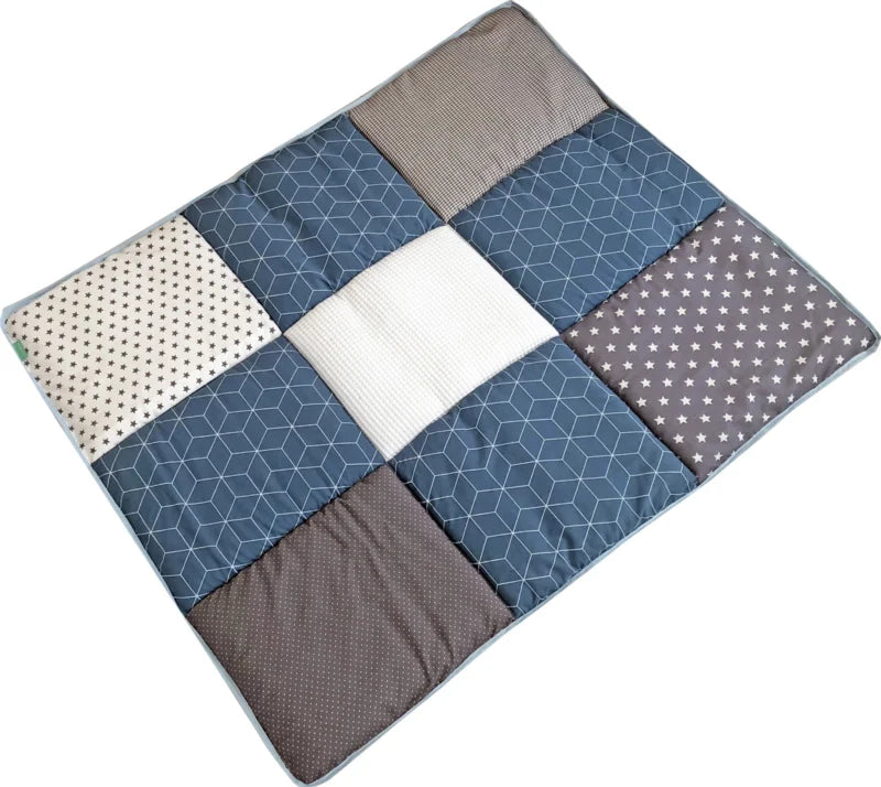 Boxkleed Geobloem Jeans blauw - boxkleed