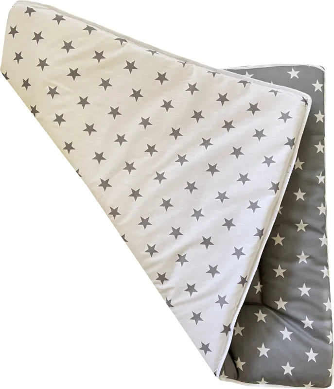 Boxkleed Grijze Sterren Simpel - boxkleed