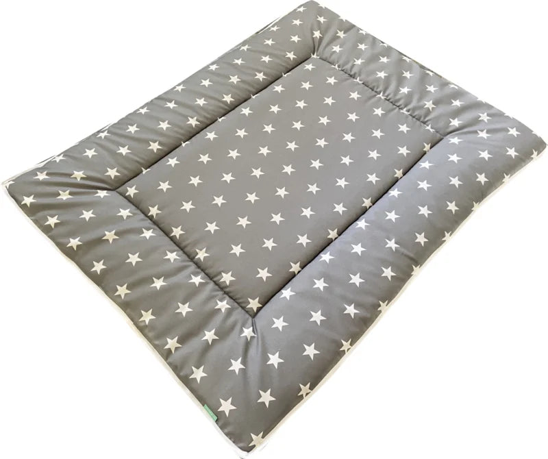 Boxkleed Grijze Sterren Simpel - boxkleed