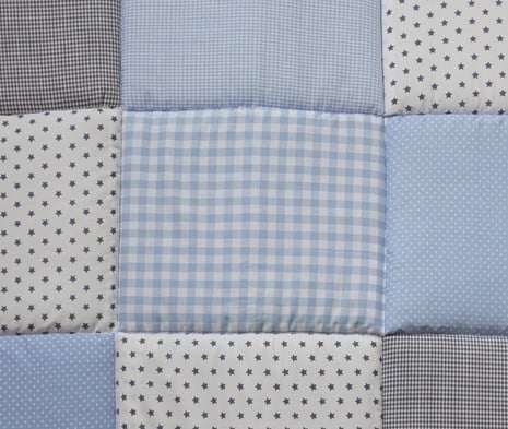 Boxkleed Lichtblauwe Sterren - boxkleed