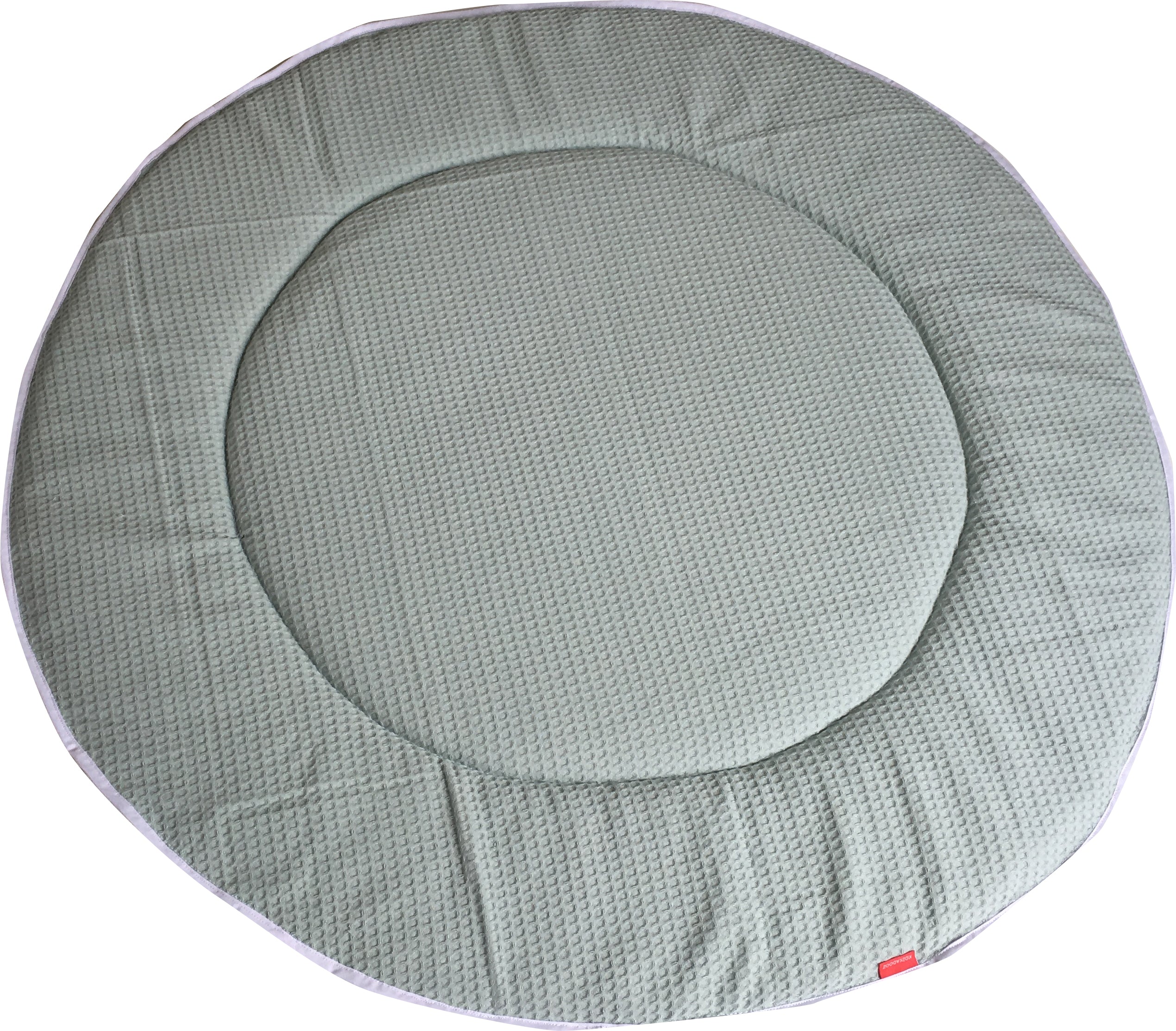 Boxkleed Wafelstof Zeegroen - boxkleed