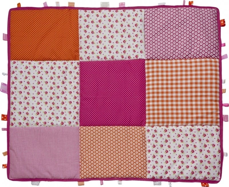 Boxkleed 70x90 75x90 75x95 80x80 80x100 100x100 Rond 90/95 cm FuchsiaOranje Bloem