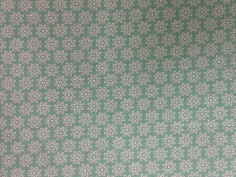 Ledikantdeken Madeliefjes Mint