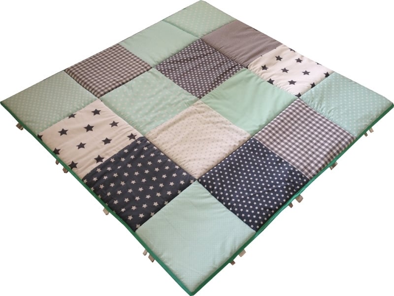 Speelkleed baby speelkleed groot Mintgroen Grijs