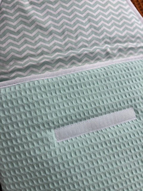 Verschoonmatje Wafelstof Mintgroen