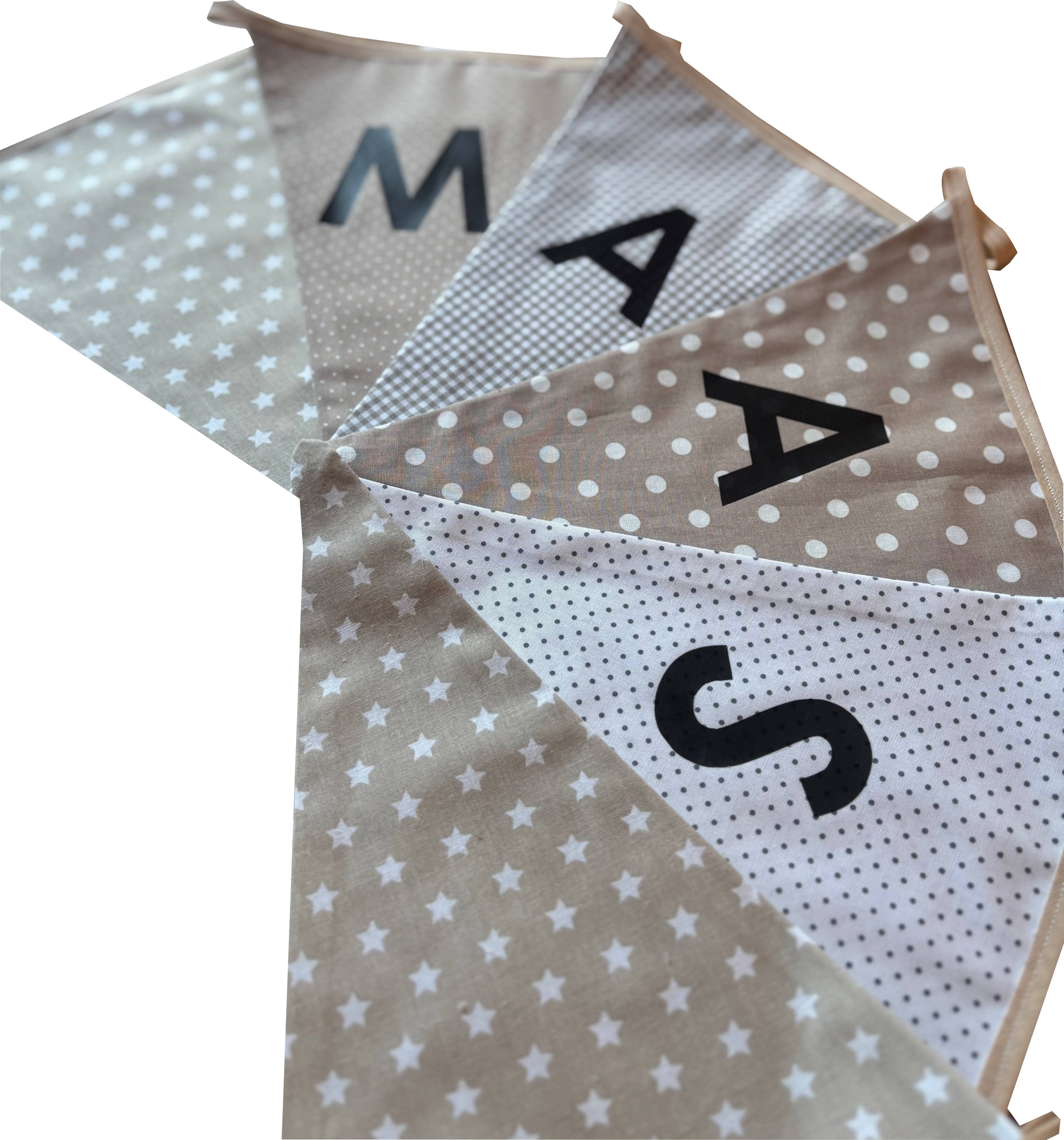 Vlaggetjes met naam: ontwerp Maas