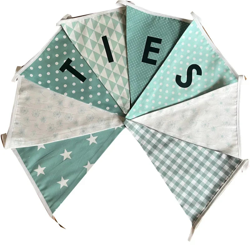 Vlaggetjes met naam: ontwerp Ties paardenbloem