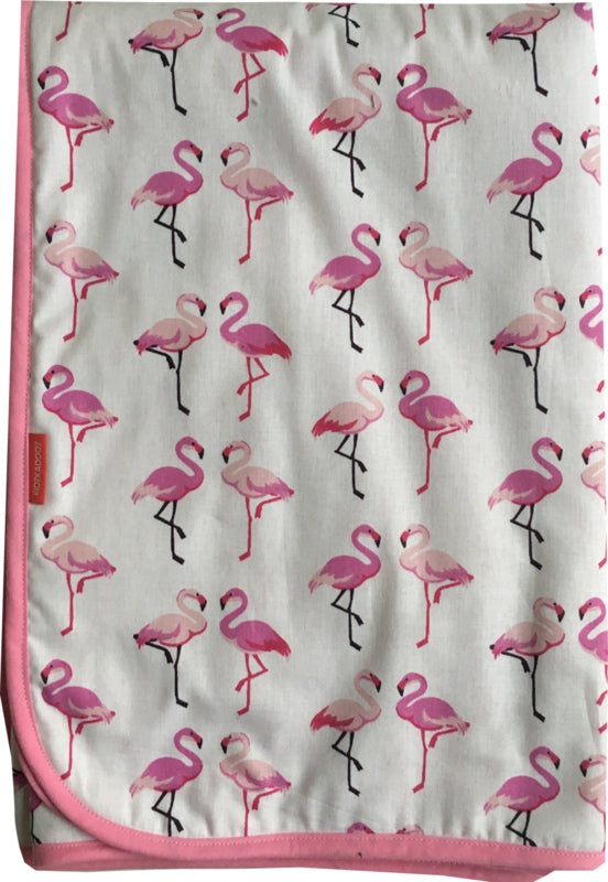 Wiegdeken Flamingo's