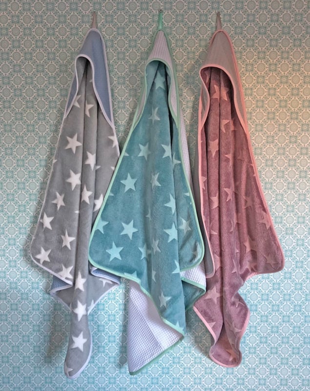 Wikkeldoek Blauw met Grijze sterren