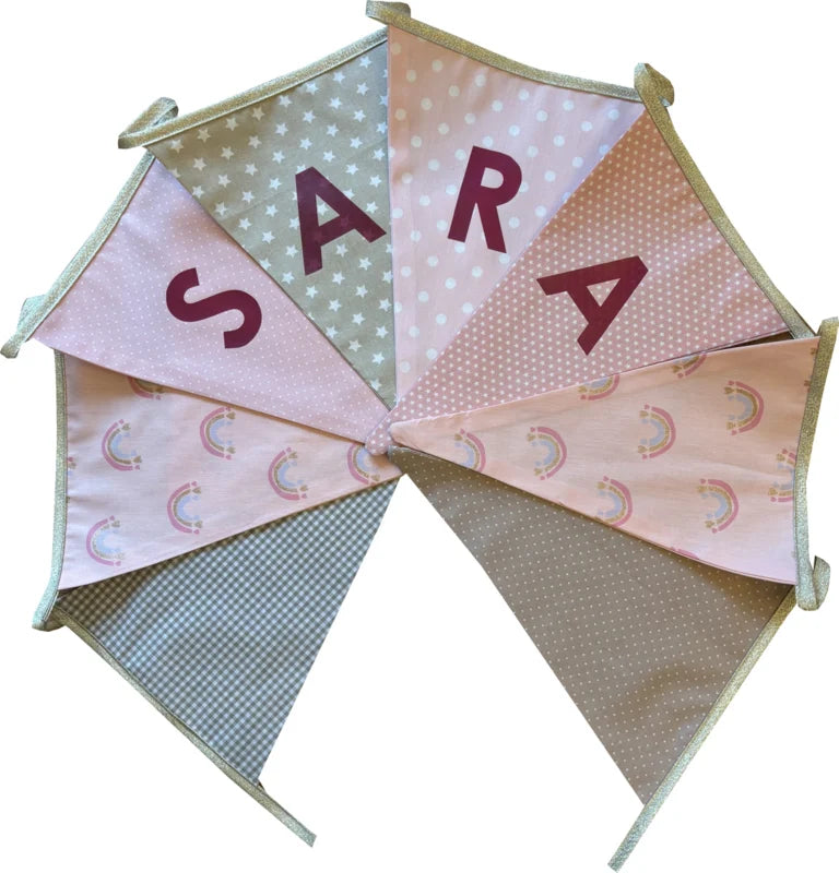 Vlaggetjes met naam: ontwerp Sara Goud