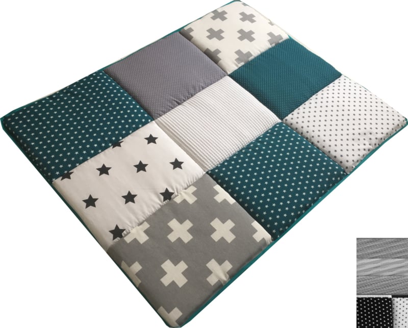 Boxkleed 70x90 75x90 75x95 80x80 80x100 100x100 Rond 90/95 cm Petrol grijze plus