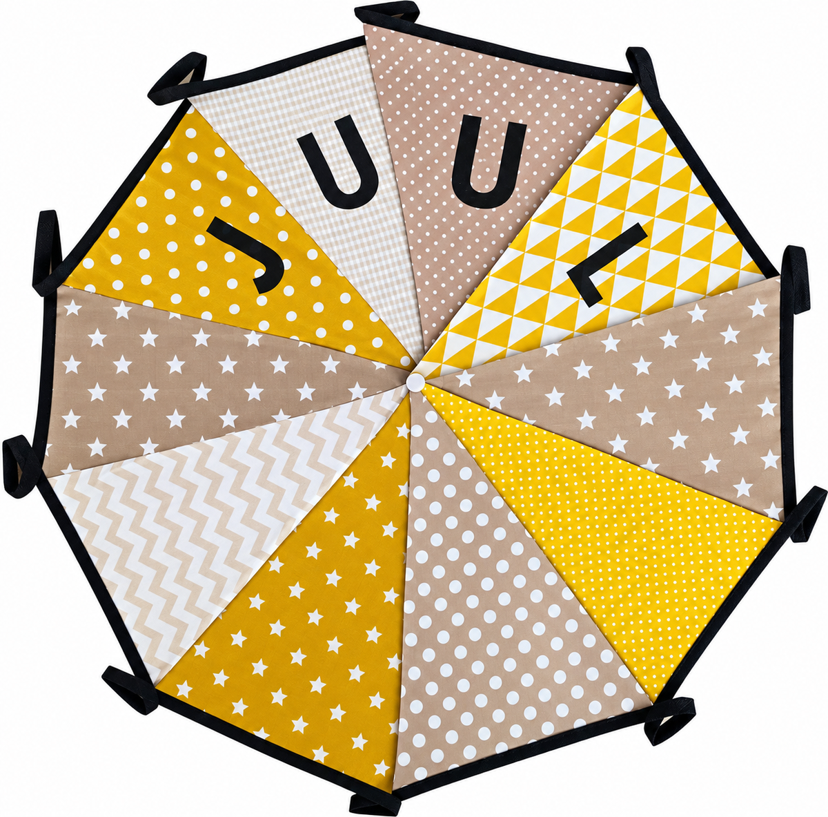 Vlaggetjes met naam: ontwerp Juul