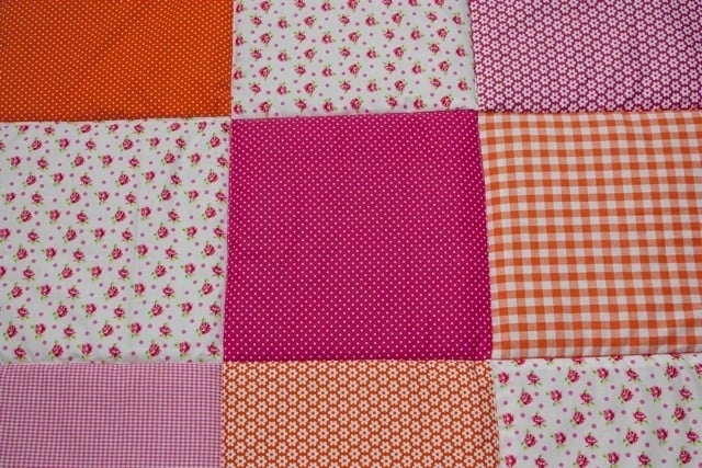 Boxkleed 70x90 75x90 75x95 80x80 80x100 100x100 Rond 90/95 cm FuchsiaOranje Bloem