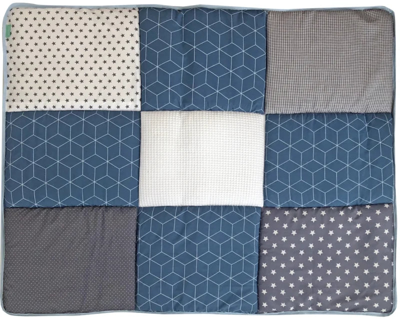 Boxkleed Geobloem Jeans blauw - boxkleed