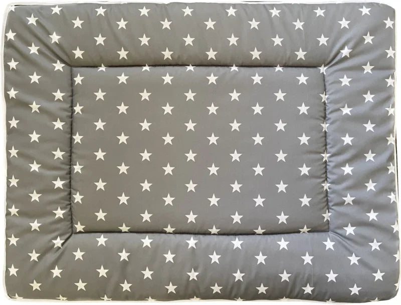 Boxkleed Grijze Sterren Simpel - boxkleed