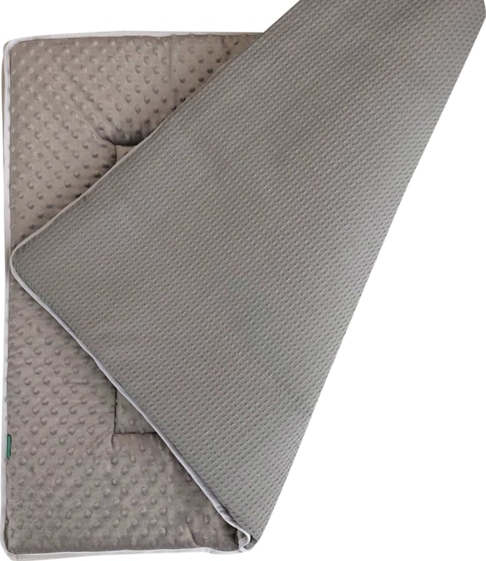 Boxkleed Minky Grijs - boxkleed