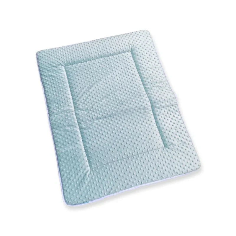 Boxkleed Minky Zeegroen / Poedergroen 70x90 75x90 75x95 80x80 80x100 100x100 Rond 90/95 cm - boxkleed