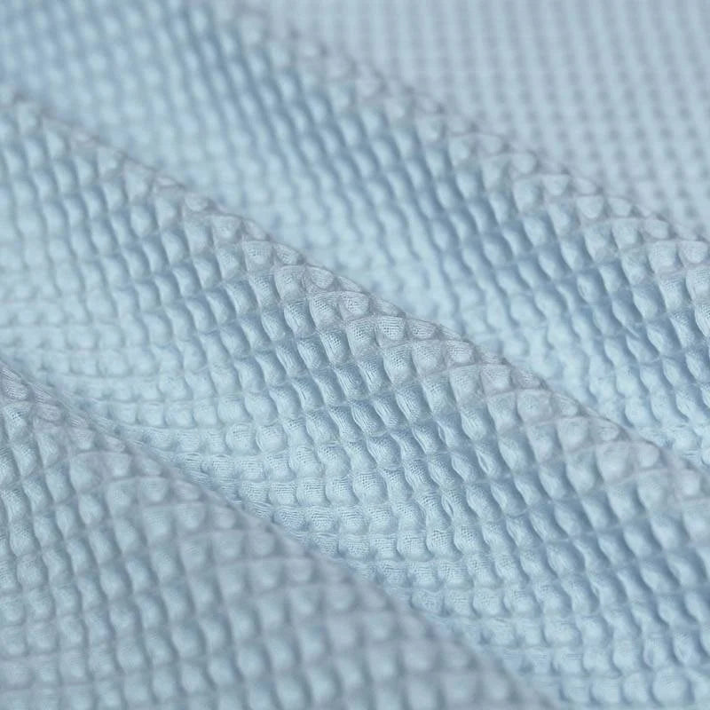 Boxkleed Wafelstof Babyblauw - boxkleed