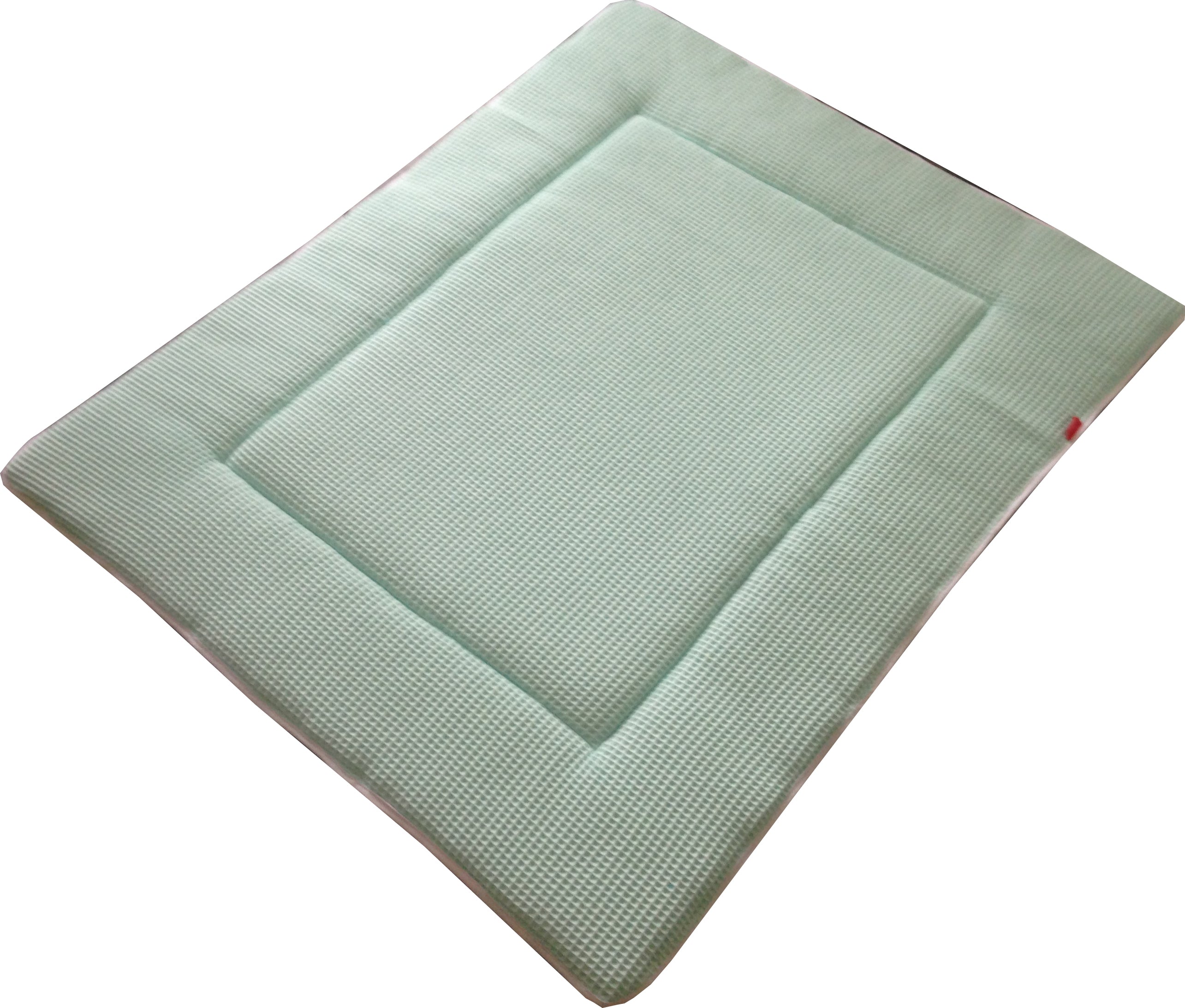 Boxkleed Wafelstof Mintgroen - boxkleed