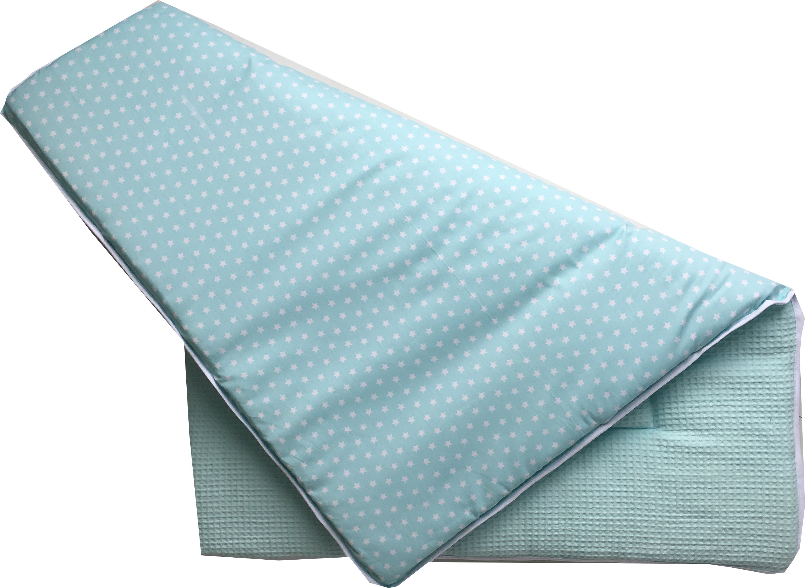 Boxkleed Wafelstof Mintgroen - boxkleed