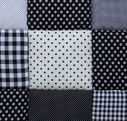 Boxkleed 70x90 75x90 75x95 80x80 80x100 100x100 Rond 90/95 cm Zwart Wit - boxkleed