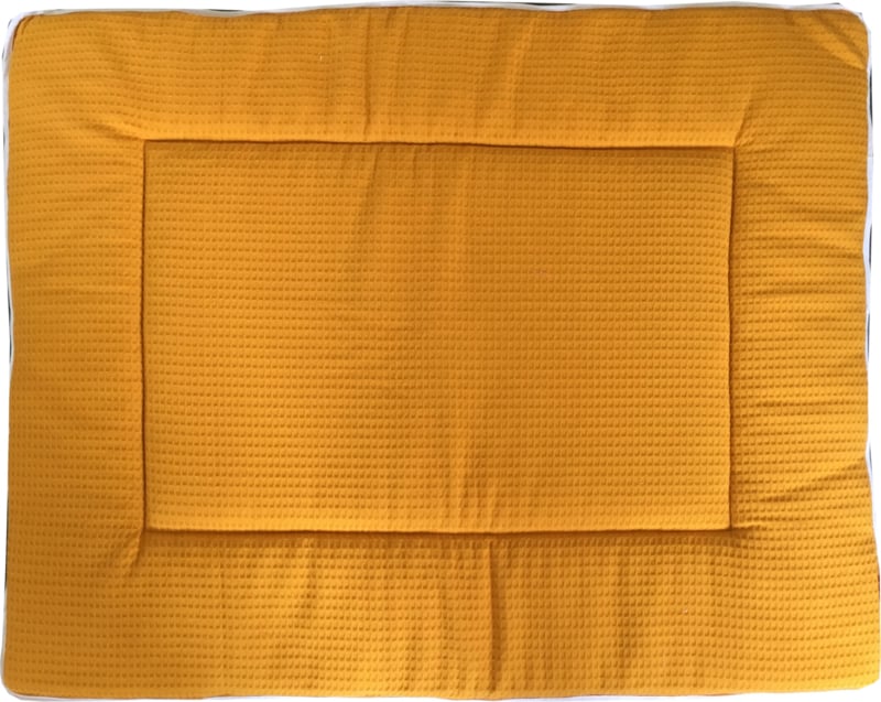 Speelkleed baby speelkleed groot Wafelstof Okergeel