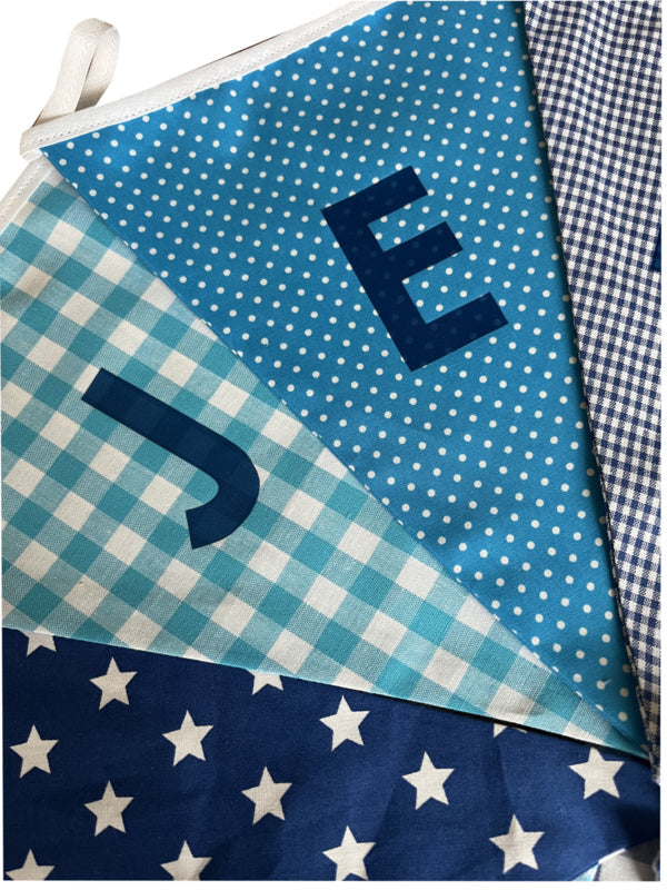 Vlaggetjes met naam: ontwerp Jent