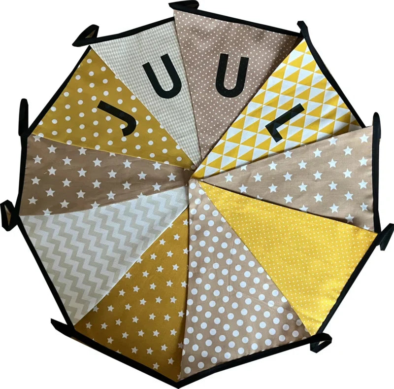 Vlaggetjes met naam: ontwerp Juul