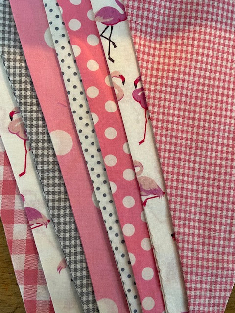 Vlaggetjes met naam: ontwerp Nola Flamingo