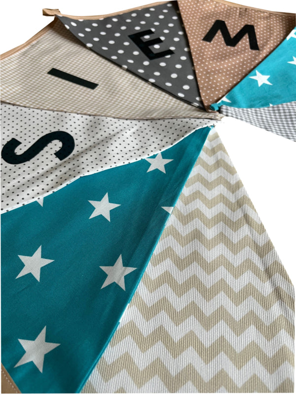 Vlaggetjes met naam: ontwerp Siem