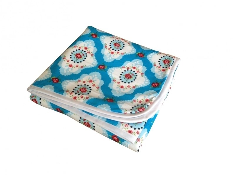 Wiegdeken Ornament Blauw